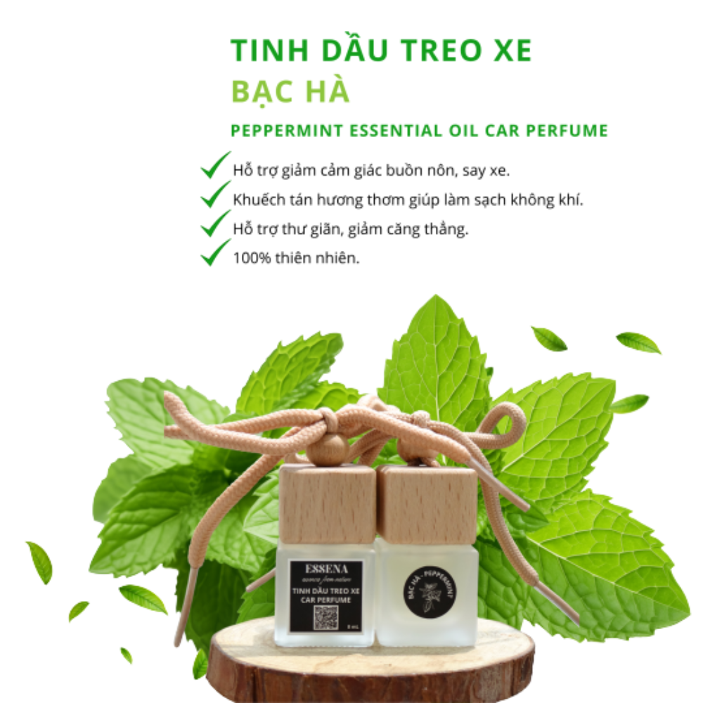 Tinh dầu treo xe bạc hà